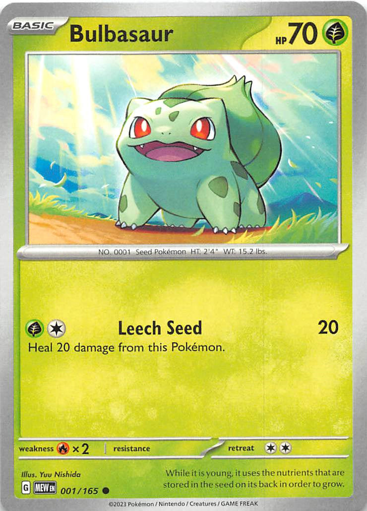 001/165 Bulbasaur - Scarlet & Violet 151 (MEW - ENG)