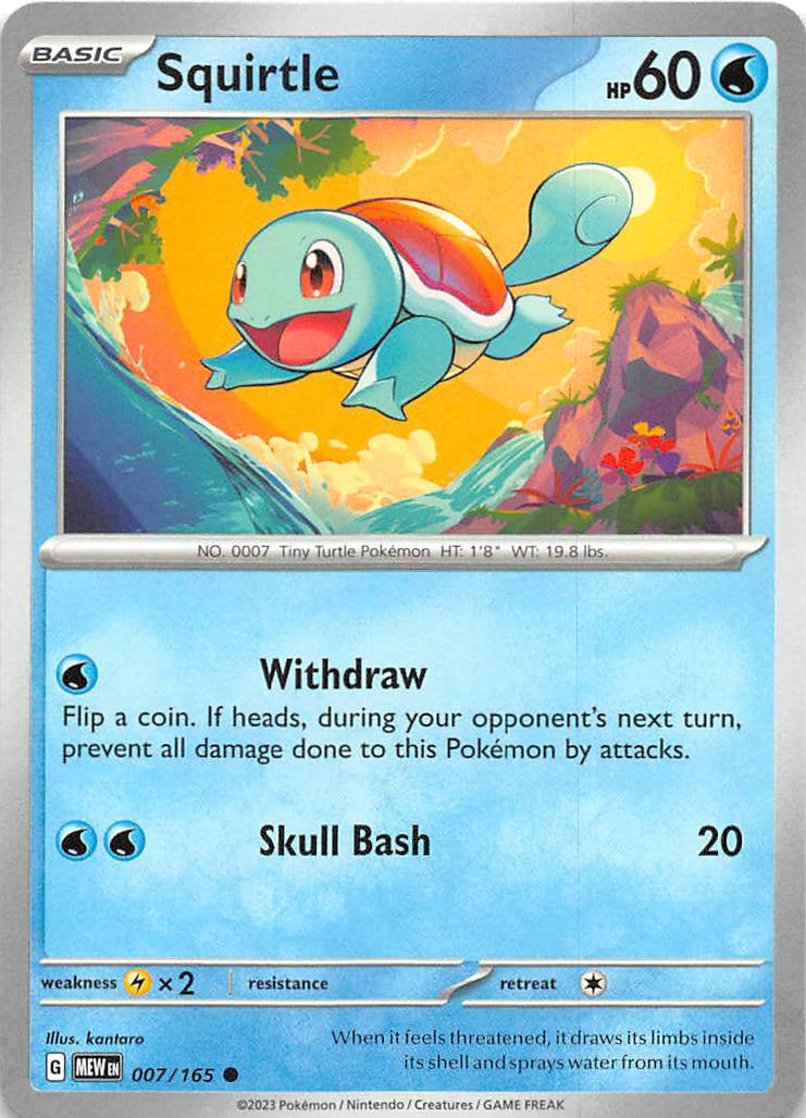 007/165 Squirtle - Scarlet & Violet 151 (MEW - ENG)