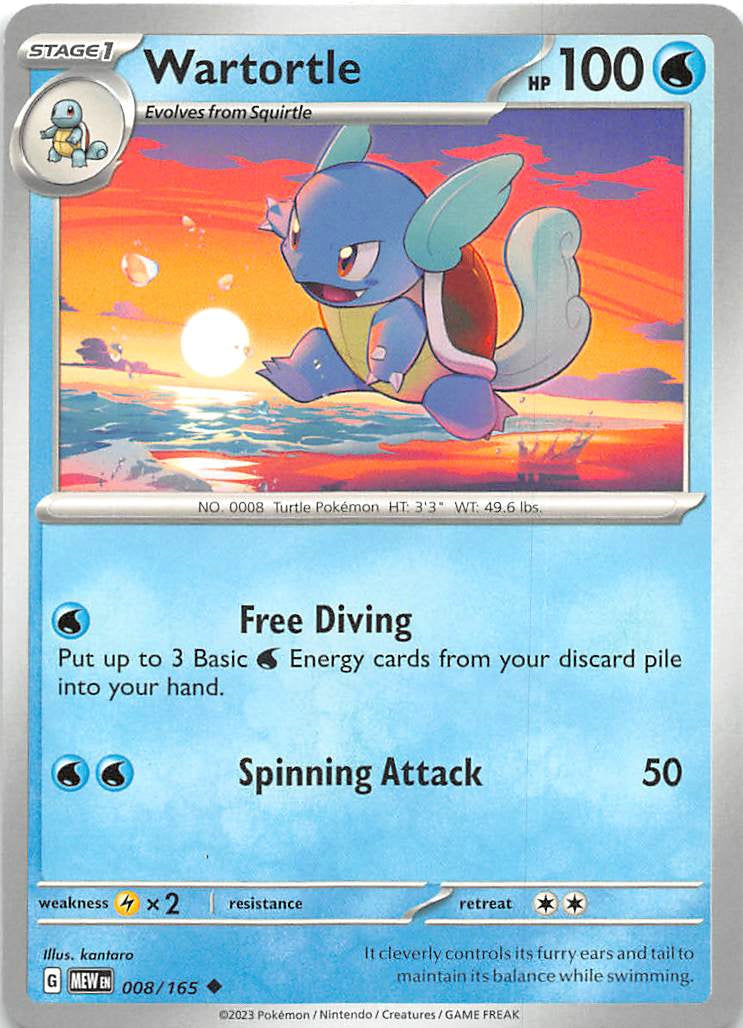 008/165 Wartortle - Scarlet & Violet 151 (MEW - ENG)