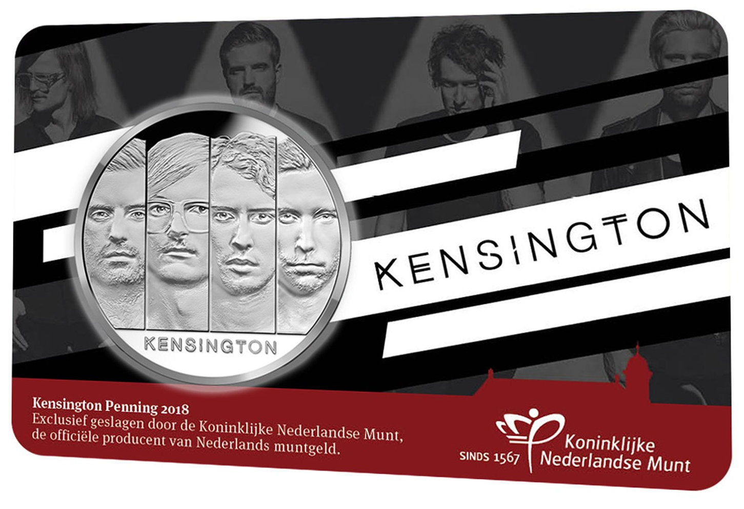 2018 - Nederland Penning Card - Kensington - 10 Jaar - BU