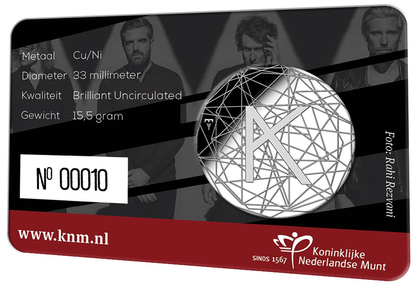 2018 - Nederland Penning Card - Kensington - 10 Jaar - BU