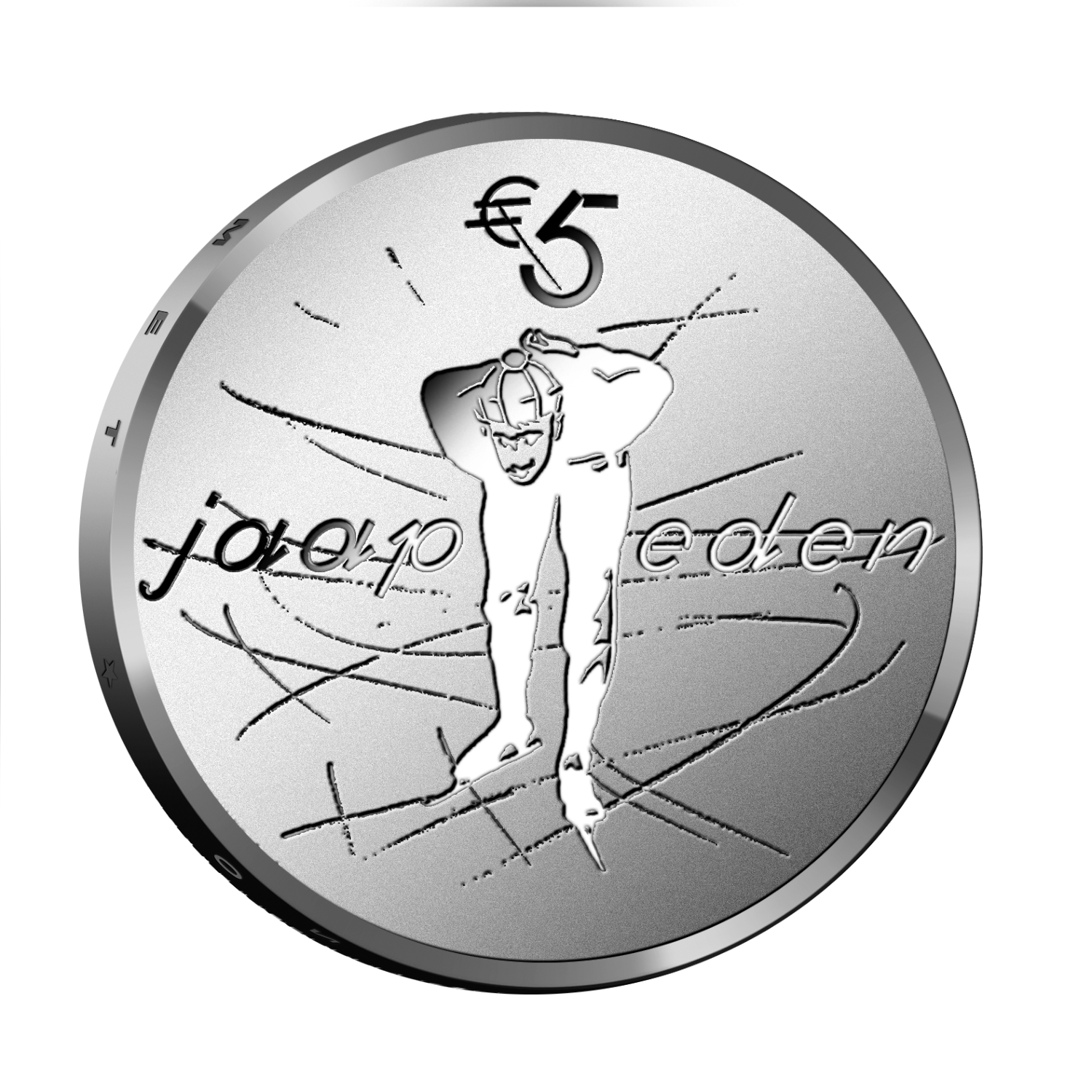 2019 - Nederland 5 Euro Coincard - Jaap Eden - UNC