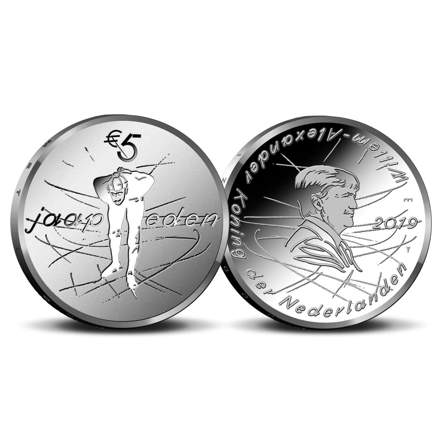 2019 - Nederland 5 Euro Coincard - Jaap Eden - UNC