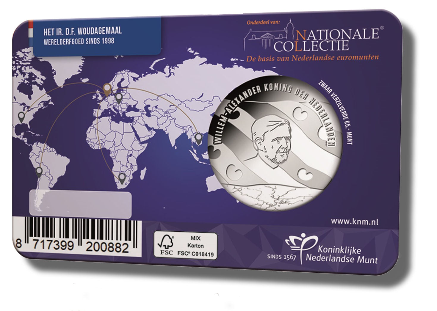 2020 - Nederland 5 Euro Coincard - Woudagemaal - BU