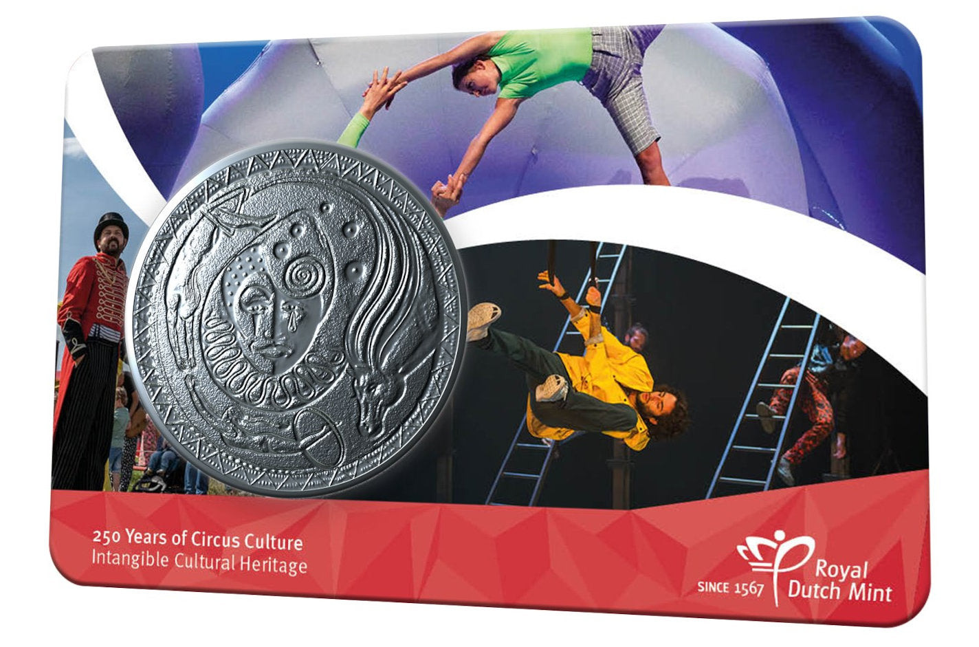 2020 - Nederland Penning Card - 250 Jaar Circuscultuur - BU