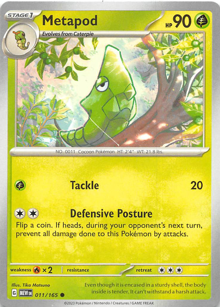 011/165 Metapod - Scarlet & Violet 151 (MEW - ENG)