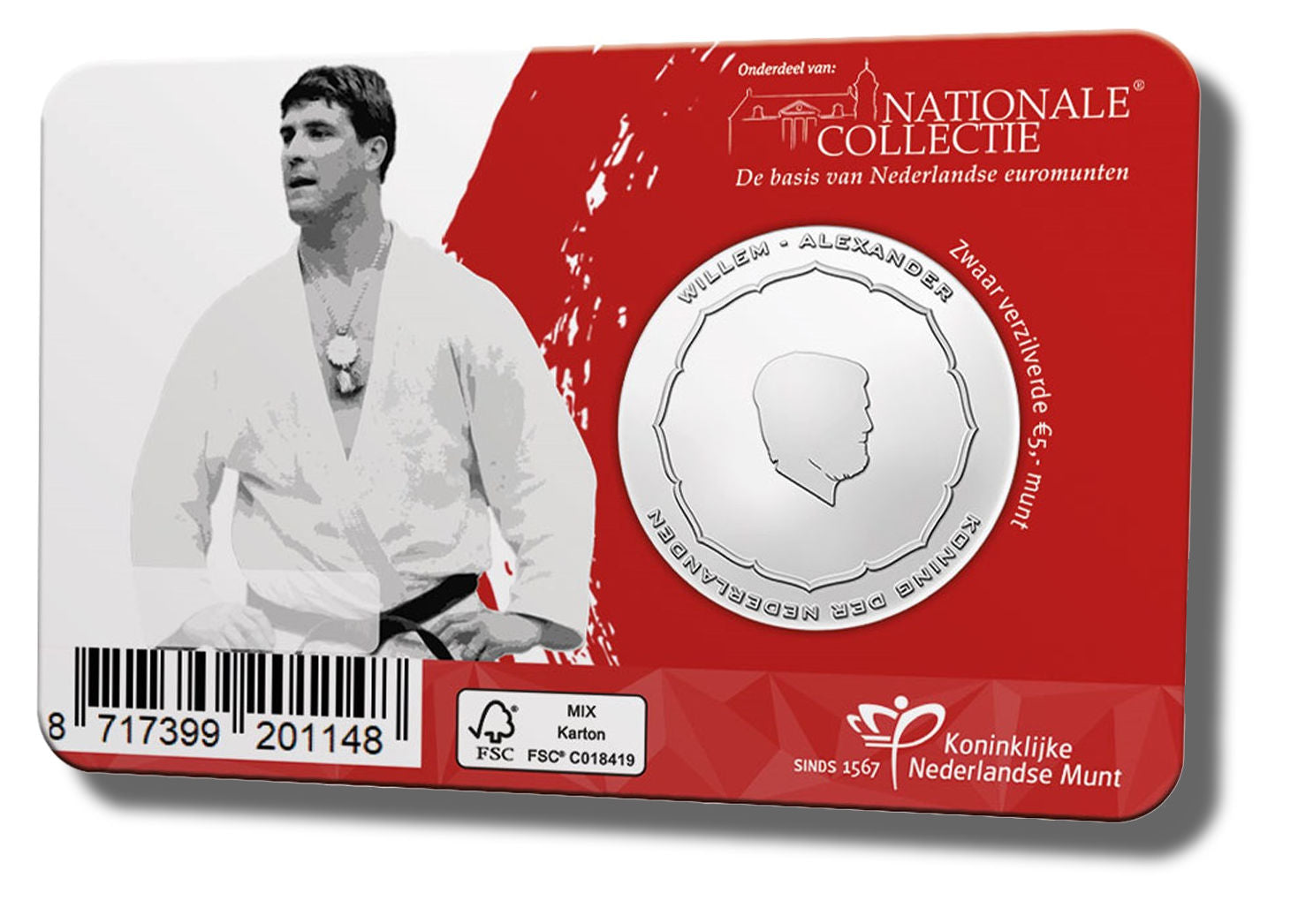 2021 - Nederland 5 Euro Coincard - Anton Geesink - BU