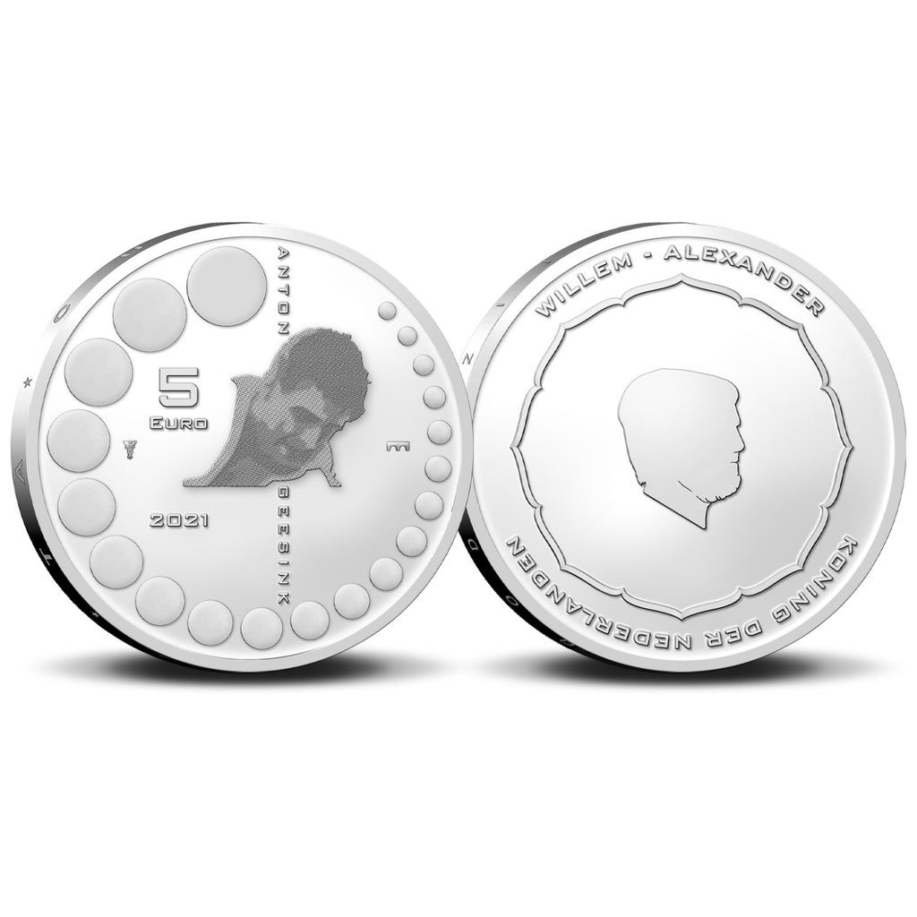 2021 - Nederland 5 Euro Coincard - Anton Geesink - BU