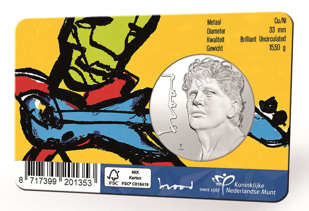 2021 - Nederland Penning Card - Herman Brood - 75 Jaar - BU