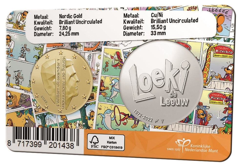 2022 - Nederland Coincard - 50 Jaar Loeki de Leeuw - 50 Cent BU