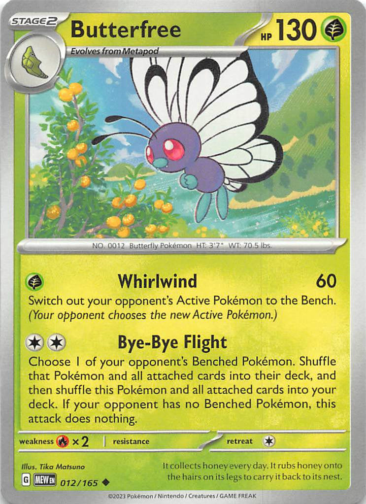 012/165 Butterfree - Scarlet & Violet 151 (MEW - ENG)
