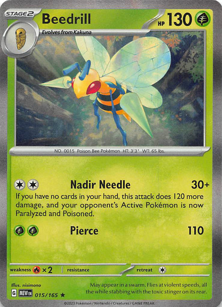 015/165 Beedrill - Scarlet & Violet 151 (MEW - ENG)