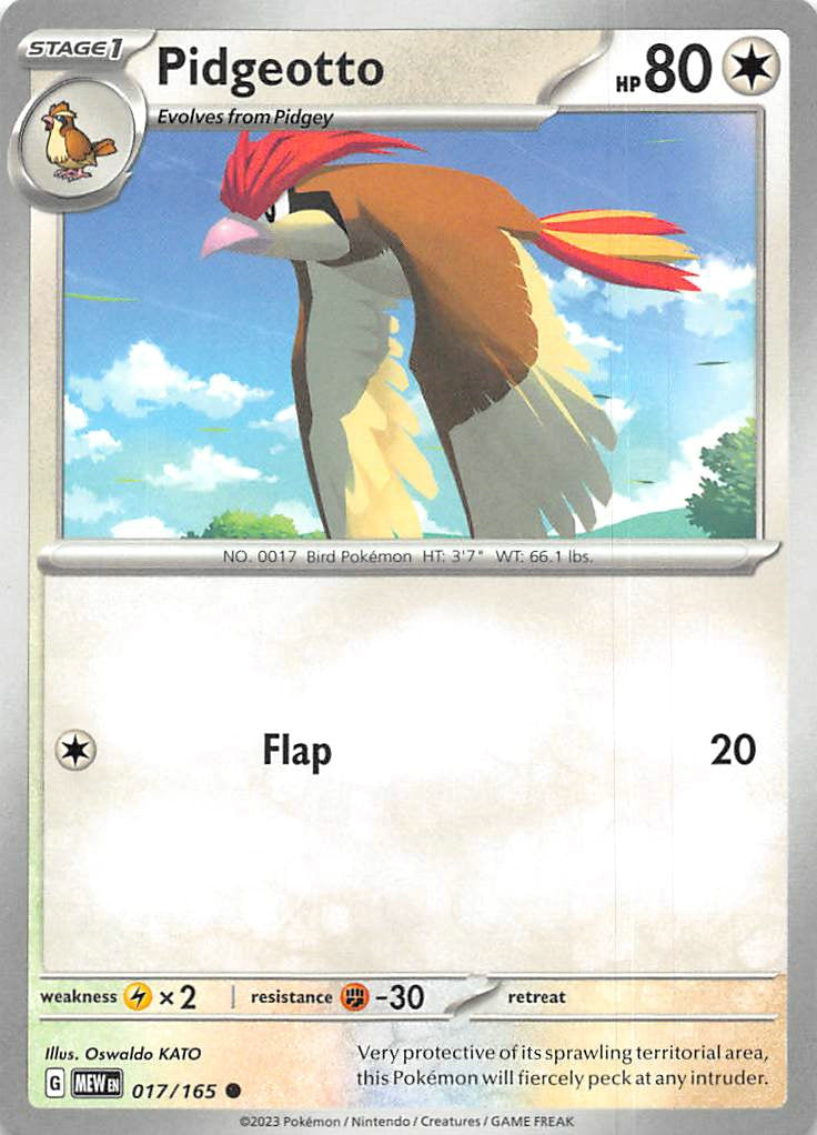 017/165 Pidgeotto - Scarlet & Violet 151 (MEW - ENG)
