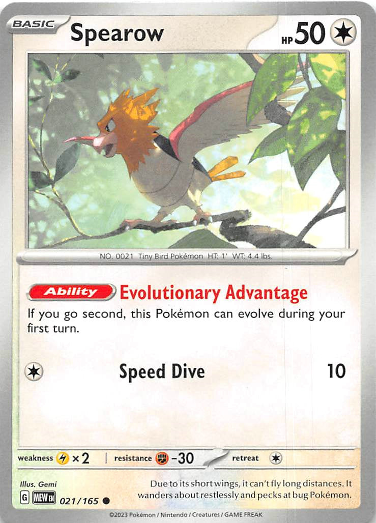021/165 Spearow - Scarlet & Violet 151 (MEW - ENG)