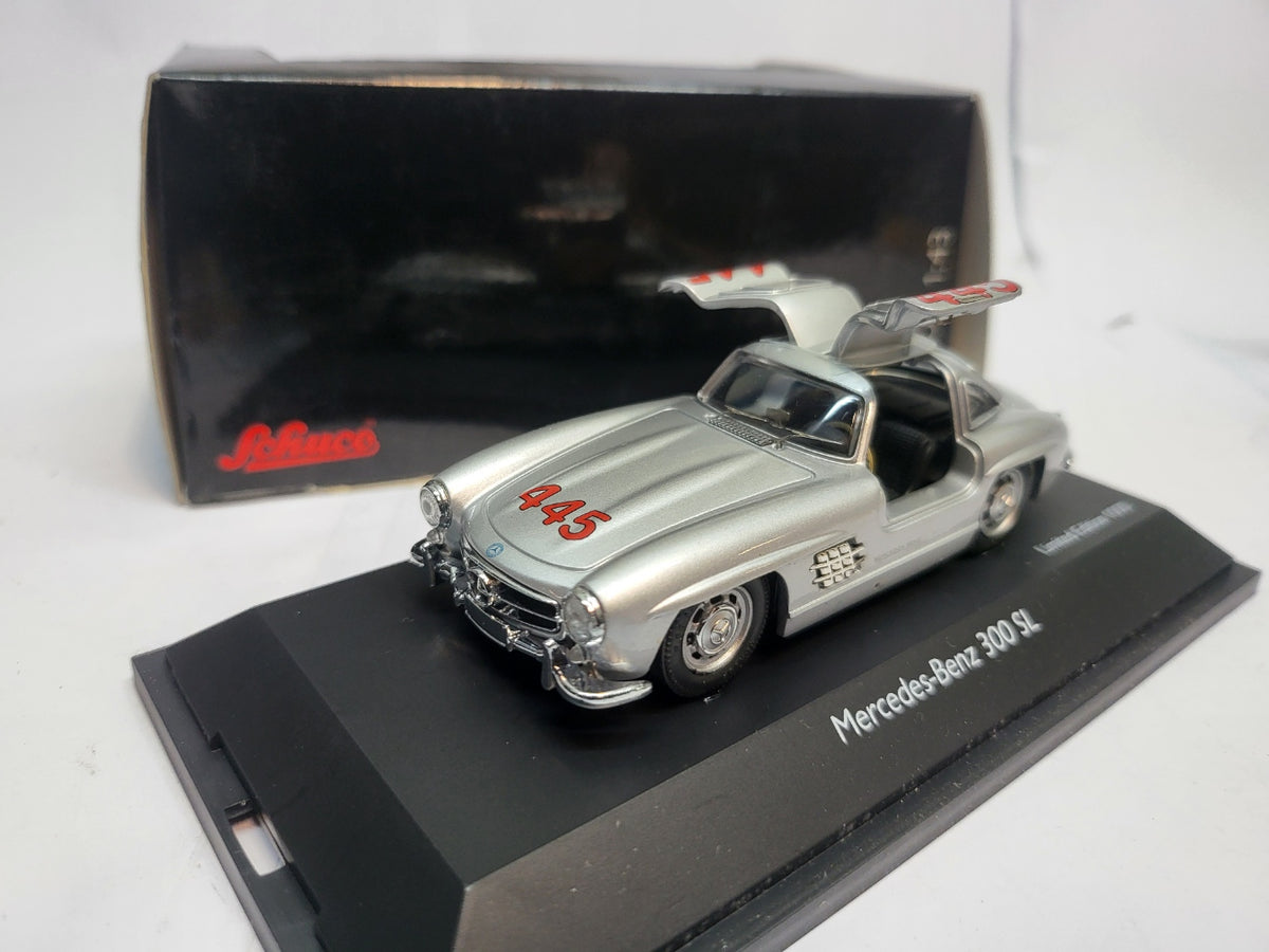 Schuco Mercedes-Benz 300 SL Vleugeldeur #445 Mille Miglia 1955 - Schaal 1:43