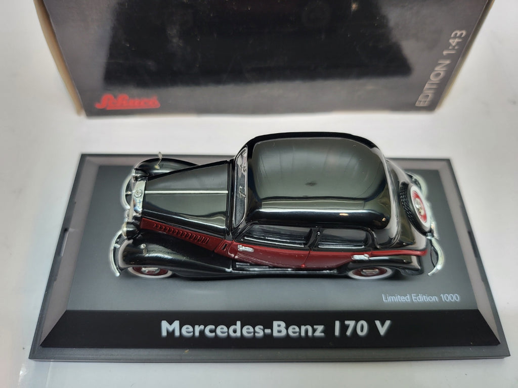 Schuco Mercedes-Benz 170V Kasten Zwart/Rood - Schaal 1:43