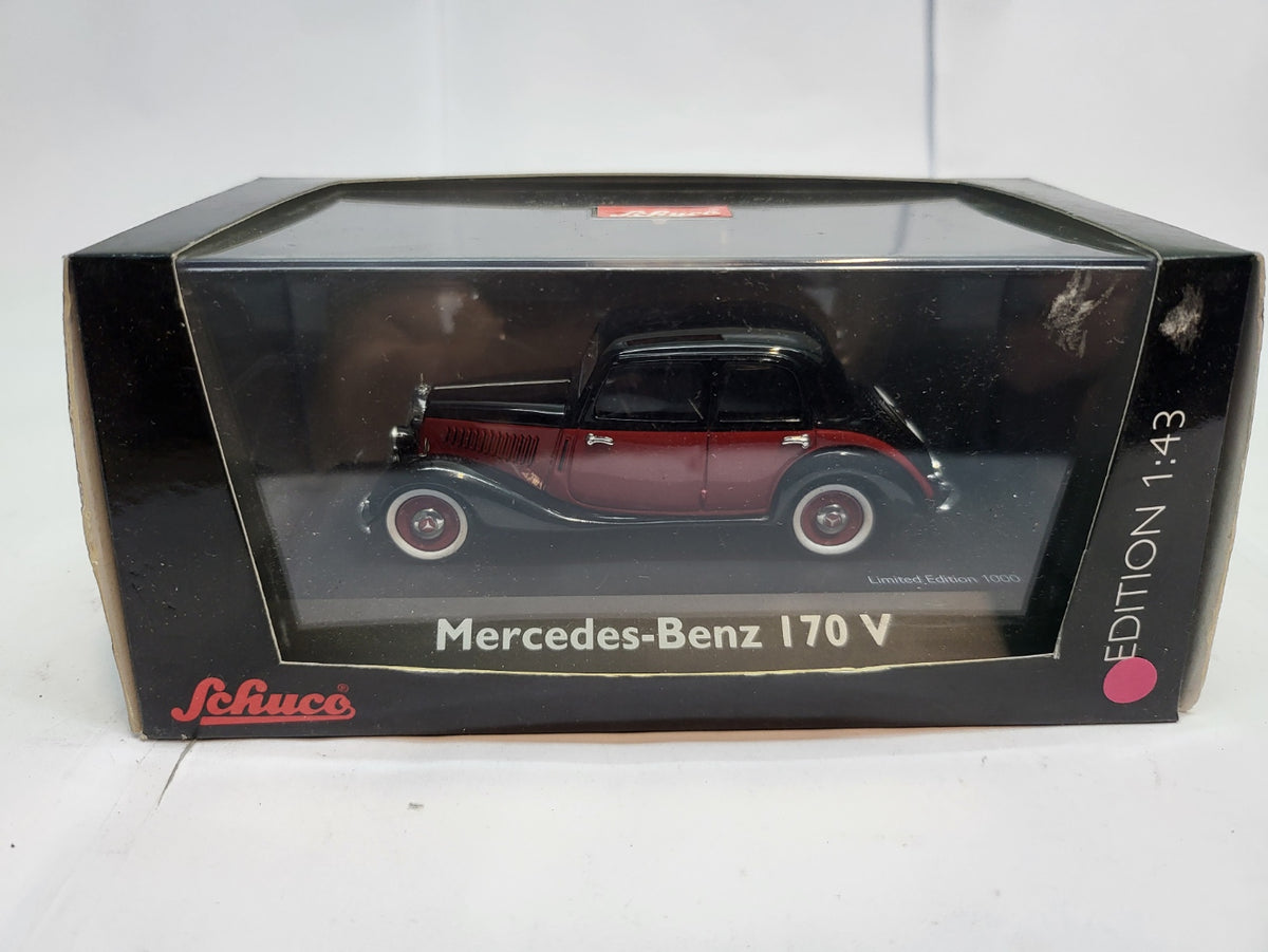 Schuco Mercedes-Benz 170V Kasten Zwart/Rood - Schaal 1:43