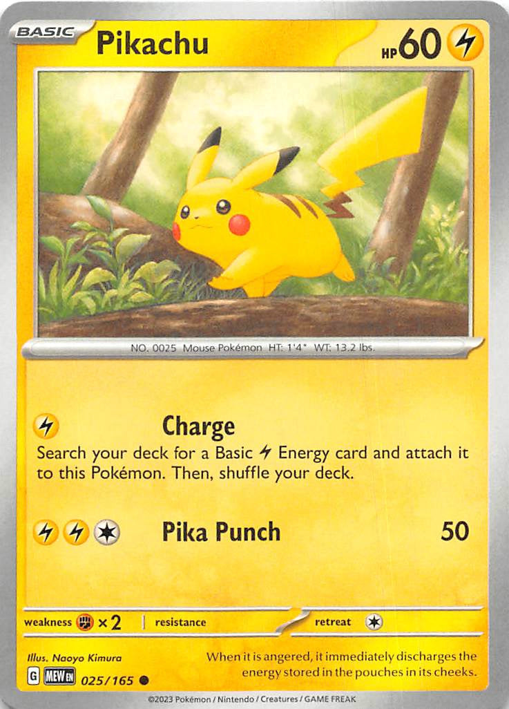 025/165 Pikachu - Scarlet & Violet 151 (MEW - ENG)