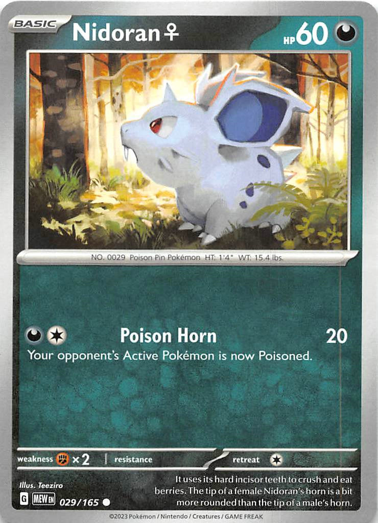 029/165 Nidoran - Scarlet & Violet 151 (MEW - ENG)