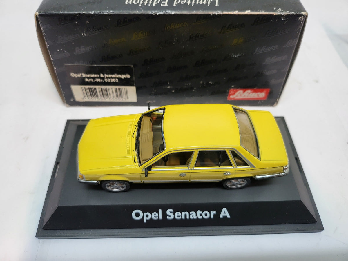 Schuco Opel Senator A 2.8 S Jamaika Geel - Schaal 1:43