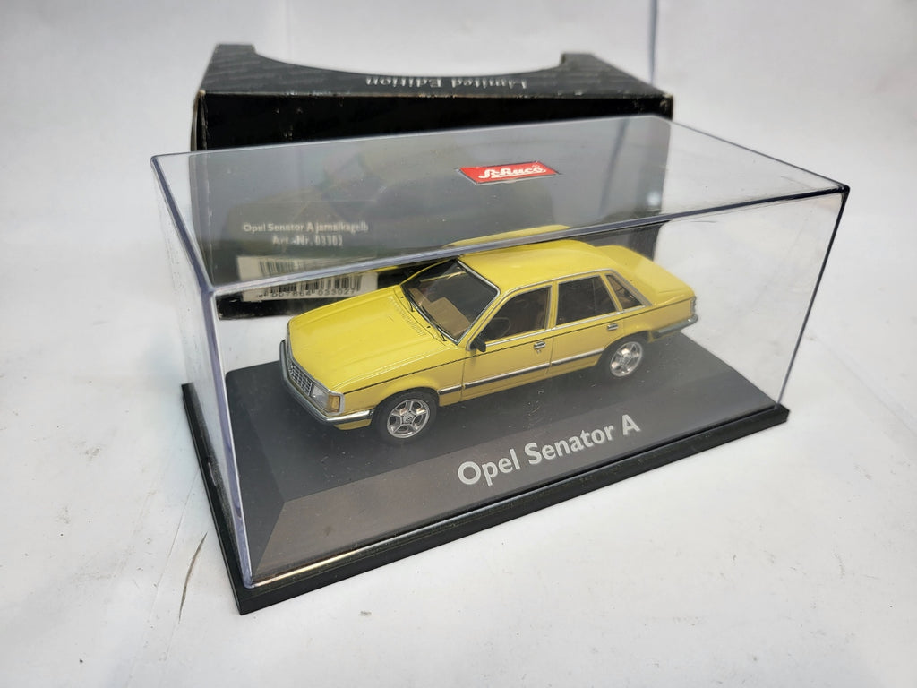 Schuco Opel Senator A 2.8 S Jamaika Geel - Schaal 1:43