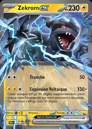 034/086 Zekrom ex - Black Bolt (BLK - FRA)