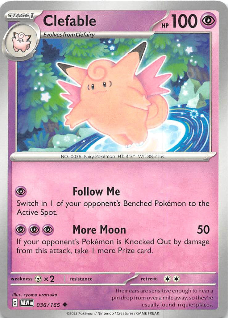 036/165 Clefable - Scarlet & Violet 151 (MEW - ENG)