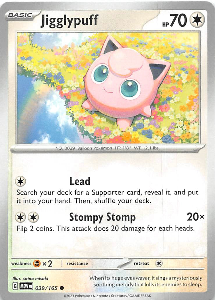 039/165 Jigglypuff - Scarlet & Violet 151 (MEW - ENG)