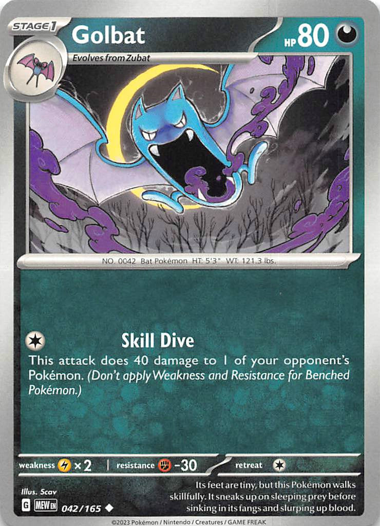 042/165 Golbat - Scarlet & Violet 151 (MEW - ENG)