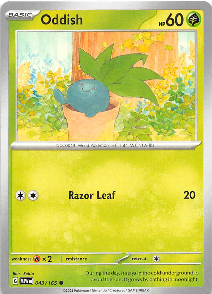 043/165 Oddish - Scarlet & Violet 151 (MEW - ENG)