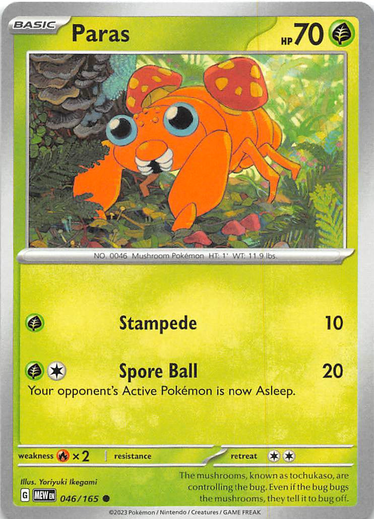 046/165 Paras - Scarlet & Violet 151 (MEW - ENG)