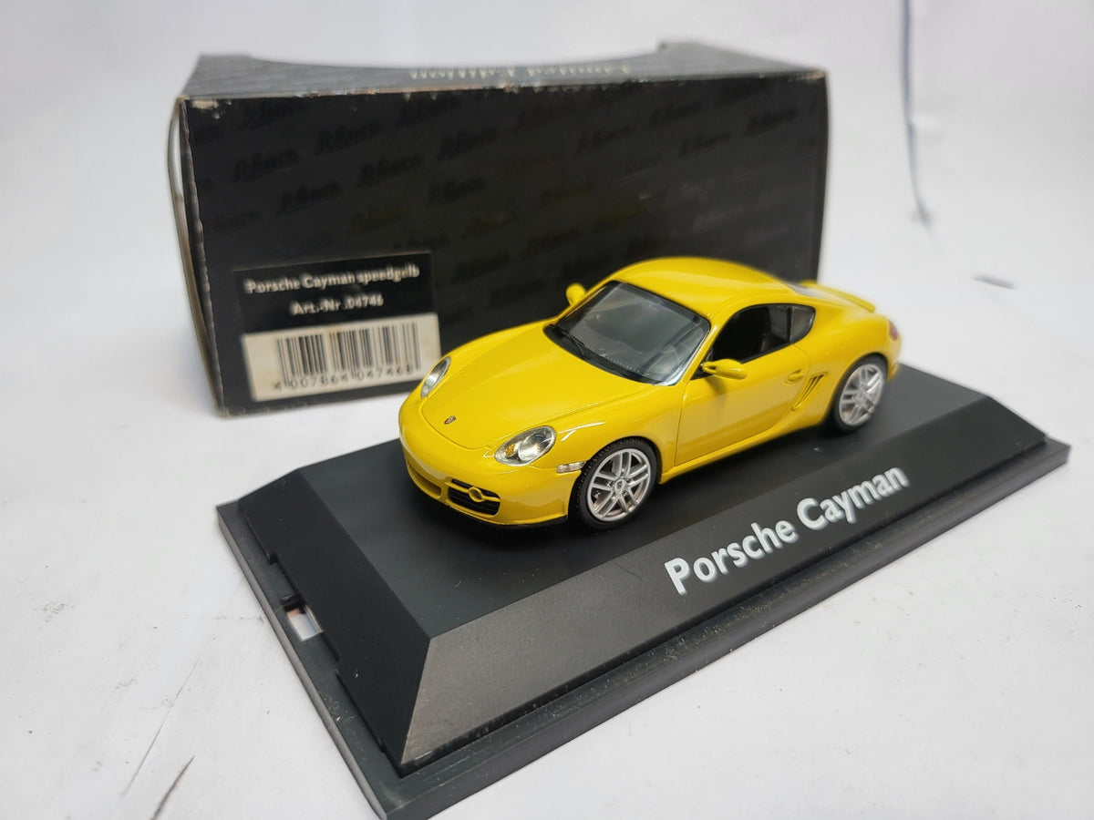 Schuco Porsche Cayman Speed Yellow - Schaal 1:43