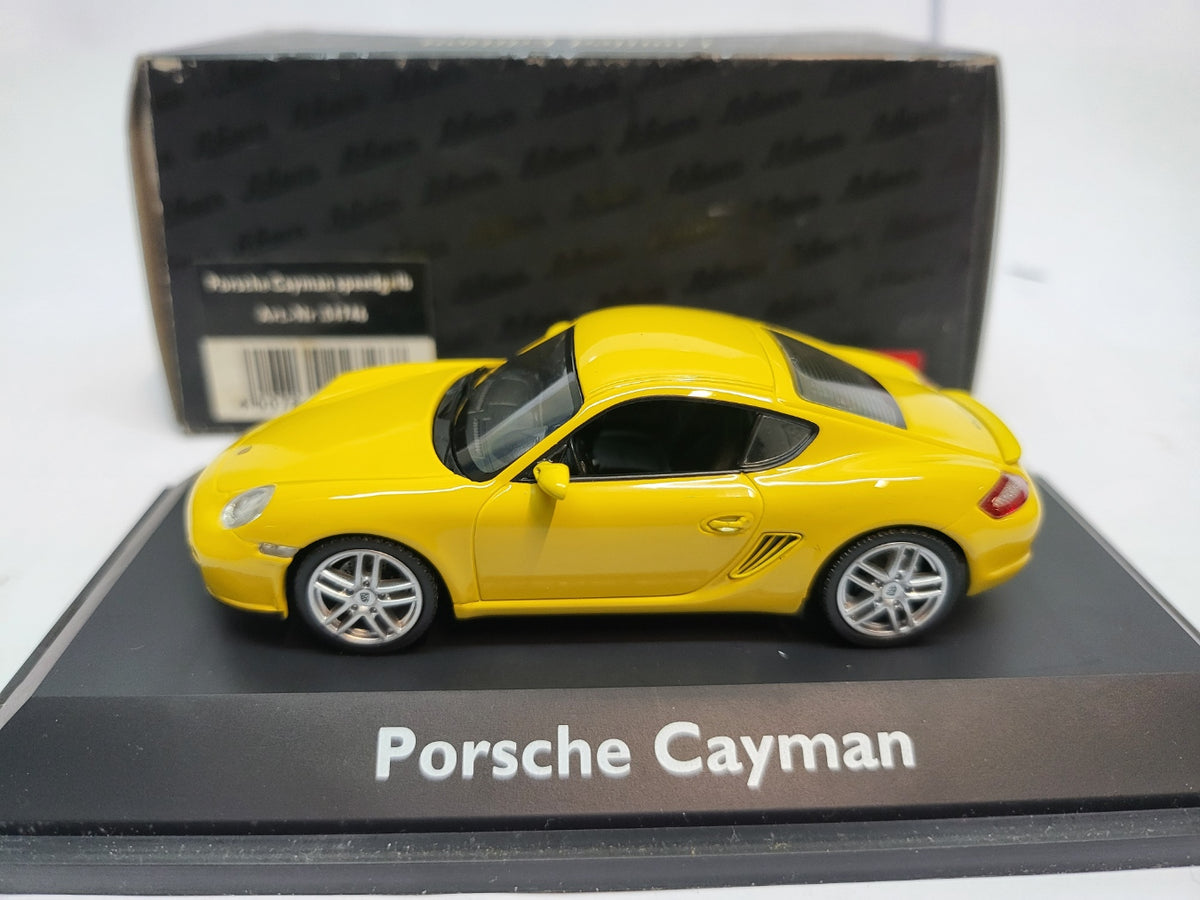 Schuco Porsche Cayman Speed Yellow - Schaal 1:43