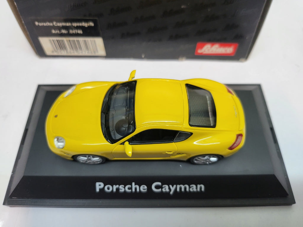 Schuco Porsche Cayman Speed Yellow - Schaal 1:43