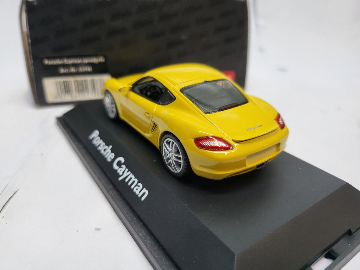 Schuco Porsche Cayman Speed Yellow - Schaal 1:43