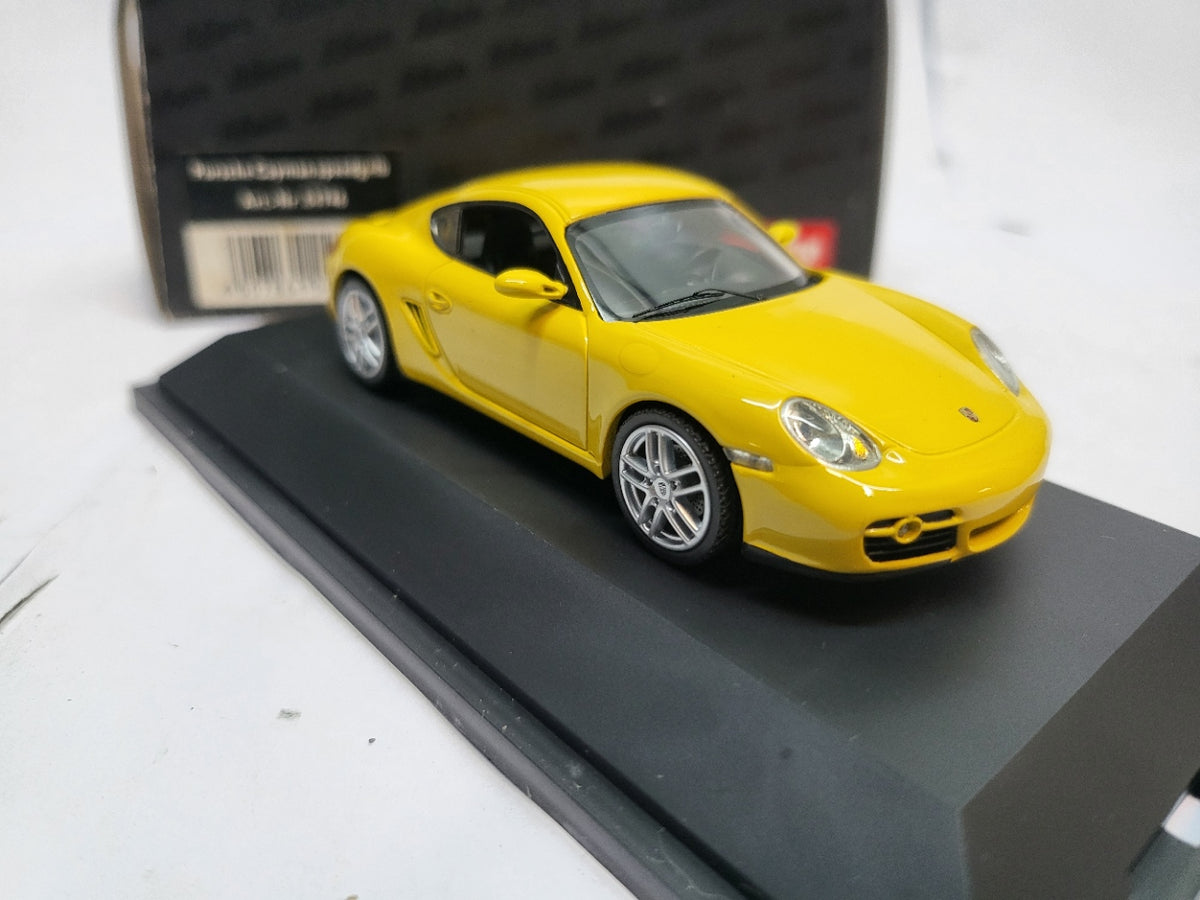 Schuco Porsche Cayman Speed Yellow - Schaal 1:43