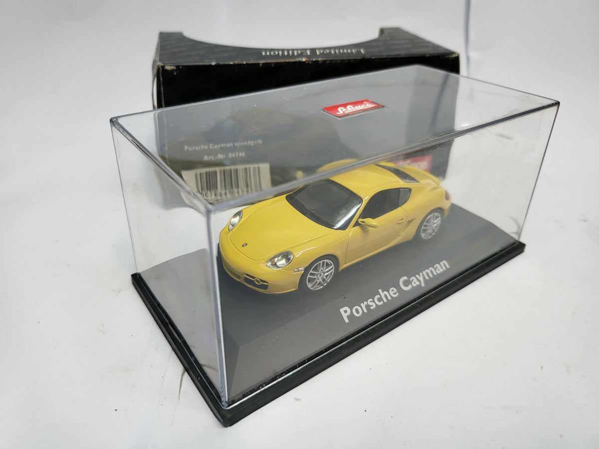 Schuco Porsche Cayman Speed Yellow - Schaal 1:43