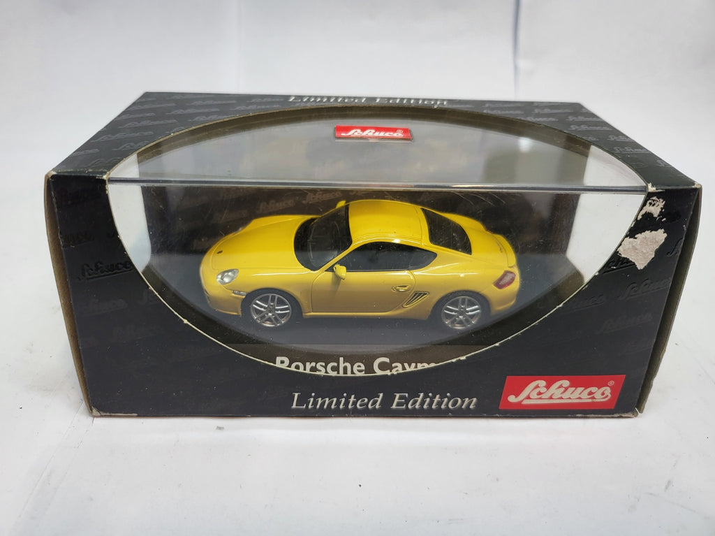 Schuco Porsche Cayman Speed Yellow - Schaal 1:43