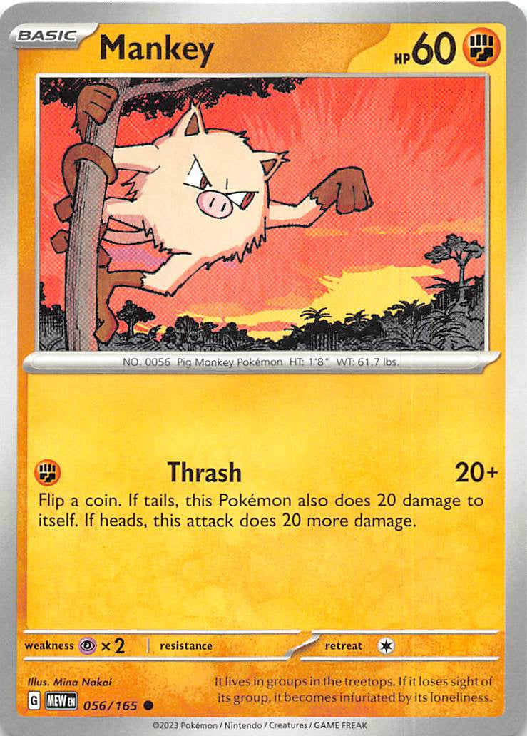 056/165 Mankey - Scarlet & Violet 151 (MEW - ENG)