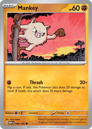 056/165 Mankey - Scarlet & Violet 151 (MEW - ENG)