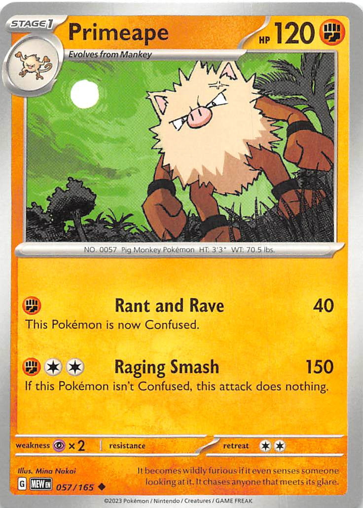 057/165 Primeape - Scarlet & Violet 151 (MEW - ENG)