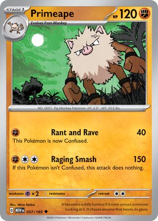 057/165 Primeape - Scarlet & Violet 151 (MEW - ENG)