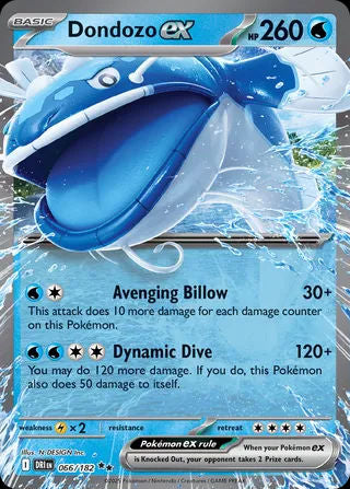066/182 Dondozo ex - Destined Rivals (DRI - ENG)