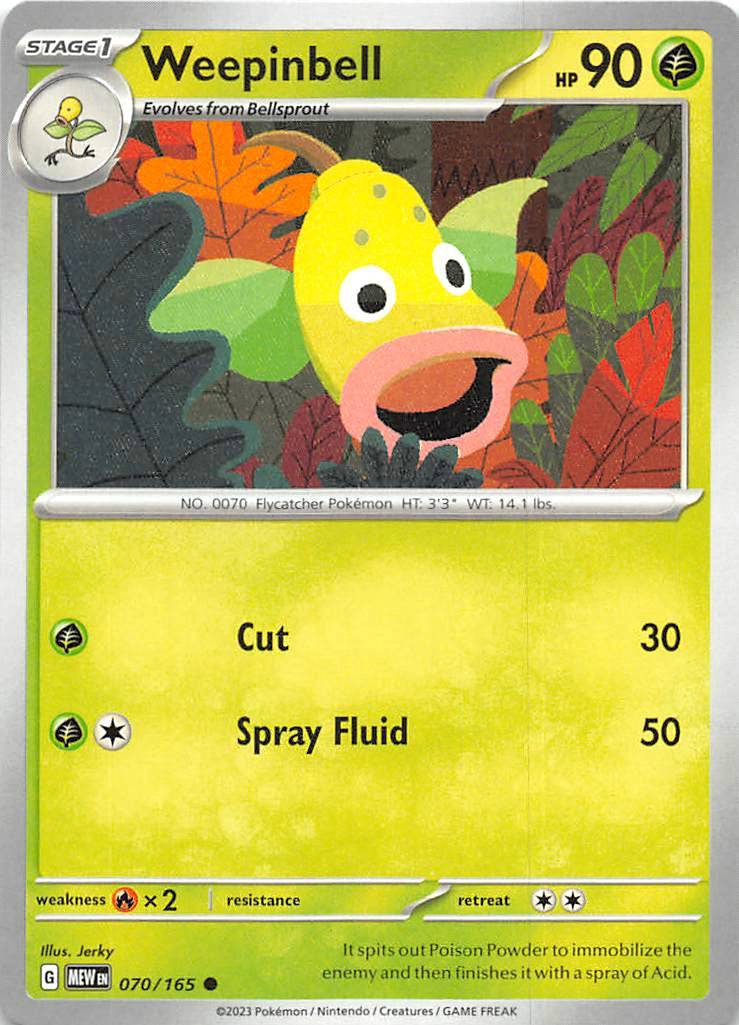 070/165 Weepinbell - Scarlet & Violet 151 (MEW - ENG)