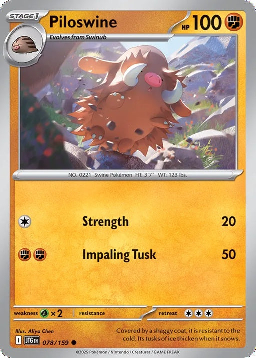 078/159 Piloswine - JTG (ENG)