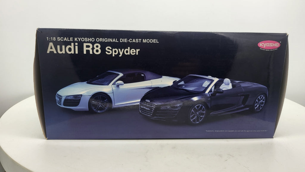 Audi R8 Spyder Phantom Black Kyosho 1:18