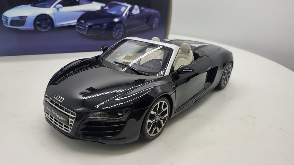 Audi R8 Spyder Phantom Black Kyosho 1:18