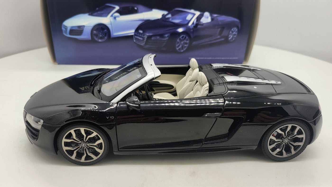 Audi R8 Spyder Phantom Black Kyosho 1:18