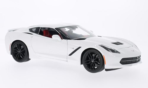 Maisto Chevrolet Corvette Stingray Z51 (C7) 2014 White - Schaal 1:18