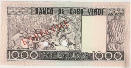 P-56s - Kaapverdië 1000 Escudos 1977 Unc Specimen
